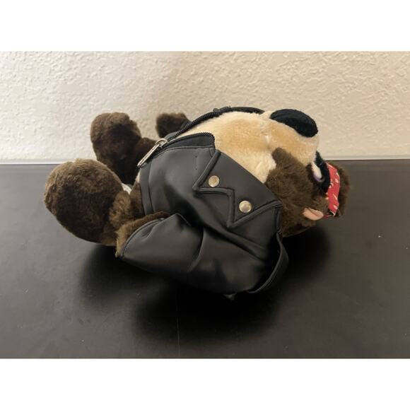 Vtg Tasmanian Devil Taz Biker Plush Looney Tunes 1993 Warner Bros 11.5" - Picture 5 of 8